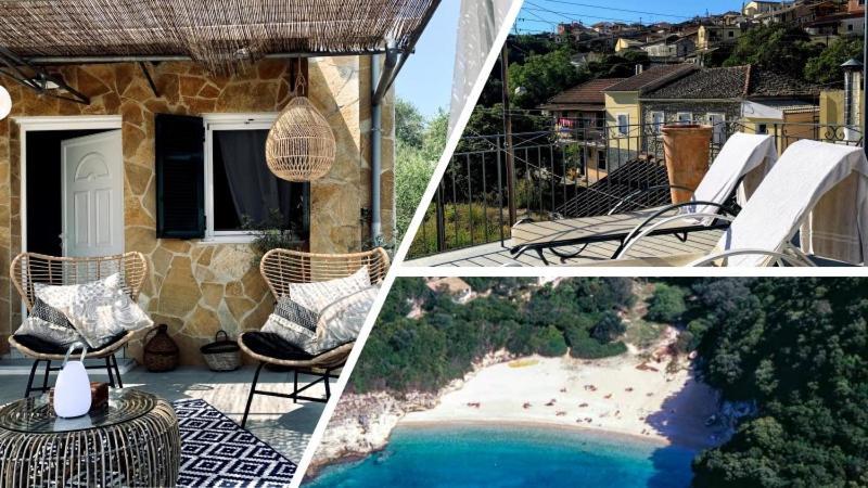 Villa Aspros - Traditionell, Ruhig Und Strandnah Liapades Dış mekan fotoğraf